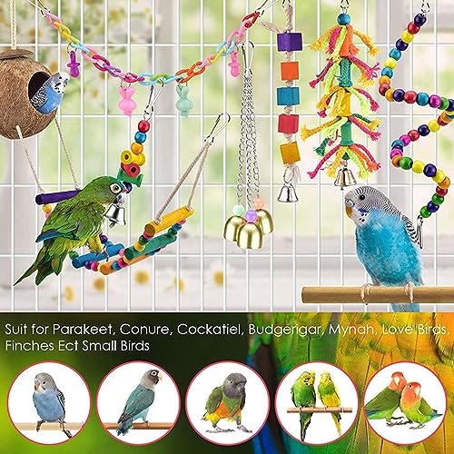 Cage à oiseaux pour perroquets équipée avec kit de jouets et perchoirs - 3