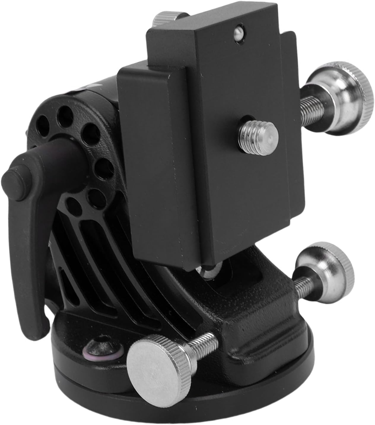 Latitude Adjustment Base for Skywatcher Astronomy Telescope, 3/8 Inch 0-90 Degree Adjustable Equatorial Instrument Latitude Mount with Aluminum Alloy Construction, Ideal for (All Black)
