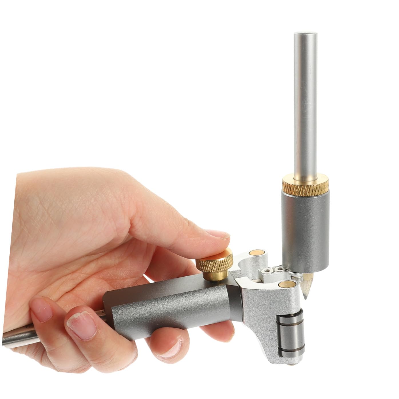 DOITOOL 1pieza Curved Parallel Line Adjustable Handheld Tool Para Medición De Gadget Multifuncional Para Carpinteros