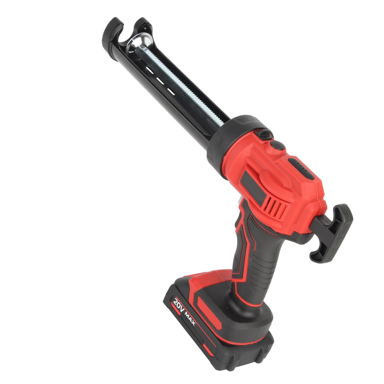 Cordless Caulking Gun, 4 Adjustable Speed Electric Caulk Gun & Adhesive Gun Kit with LED Light, Lightweight Cordless Glue Gun for Filling, Sealing, DIY Projects