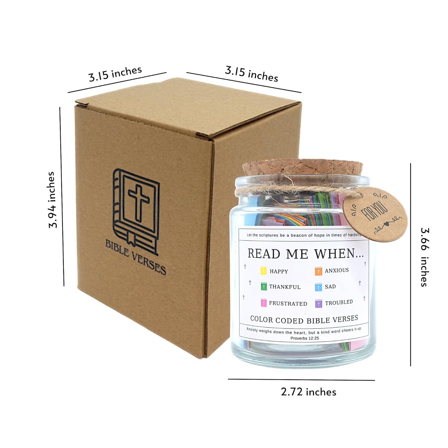 Bible Verse Jar, Scripture Basket, Inspirational Prayer Collection