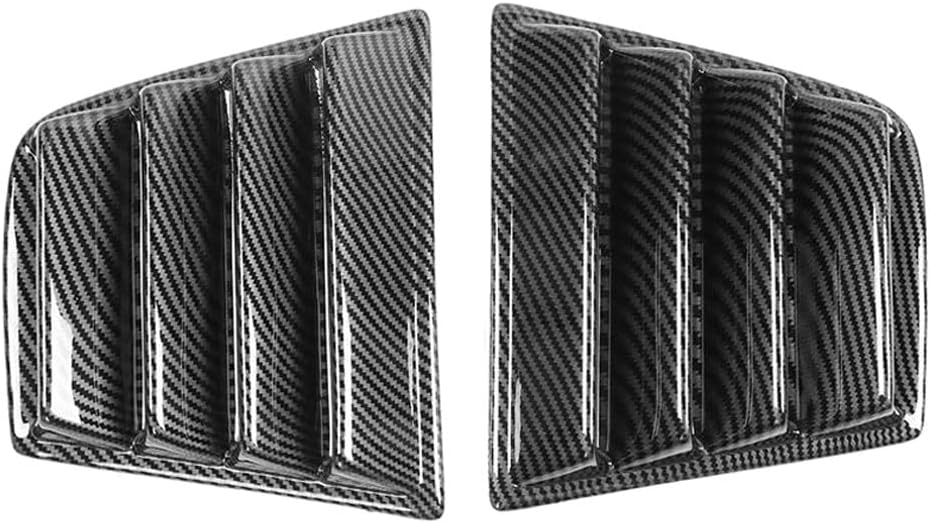 Window Louver CFL Scoop & Cover Rear Left Right for Dodge for Charger 2011-2023 Polypropylene Plastic Painted