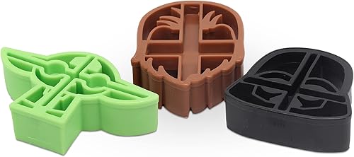 Miniatura 4 de Juego de cortadores de galletas de Star Wars para cocina, con cortadores de galletas Chewbacca, Yoda y Darth Vader