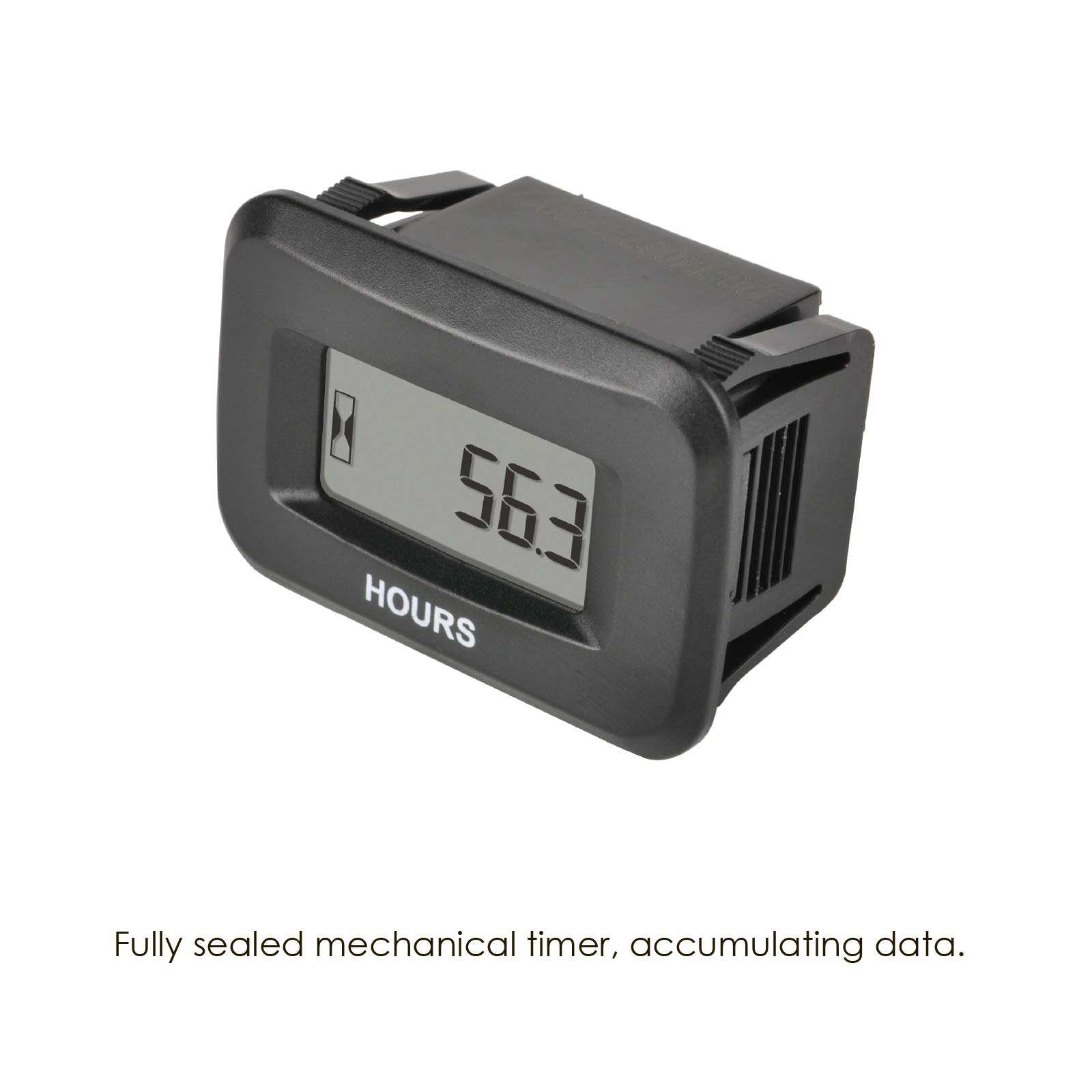 Jayron Indicatore del Contaore Tensione DC 5-60V,Timer di Manutenzione Dati Accumulati Design Impermeabile per Piccoli Motori,Come Generatore Tosaerba Dirt Bike