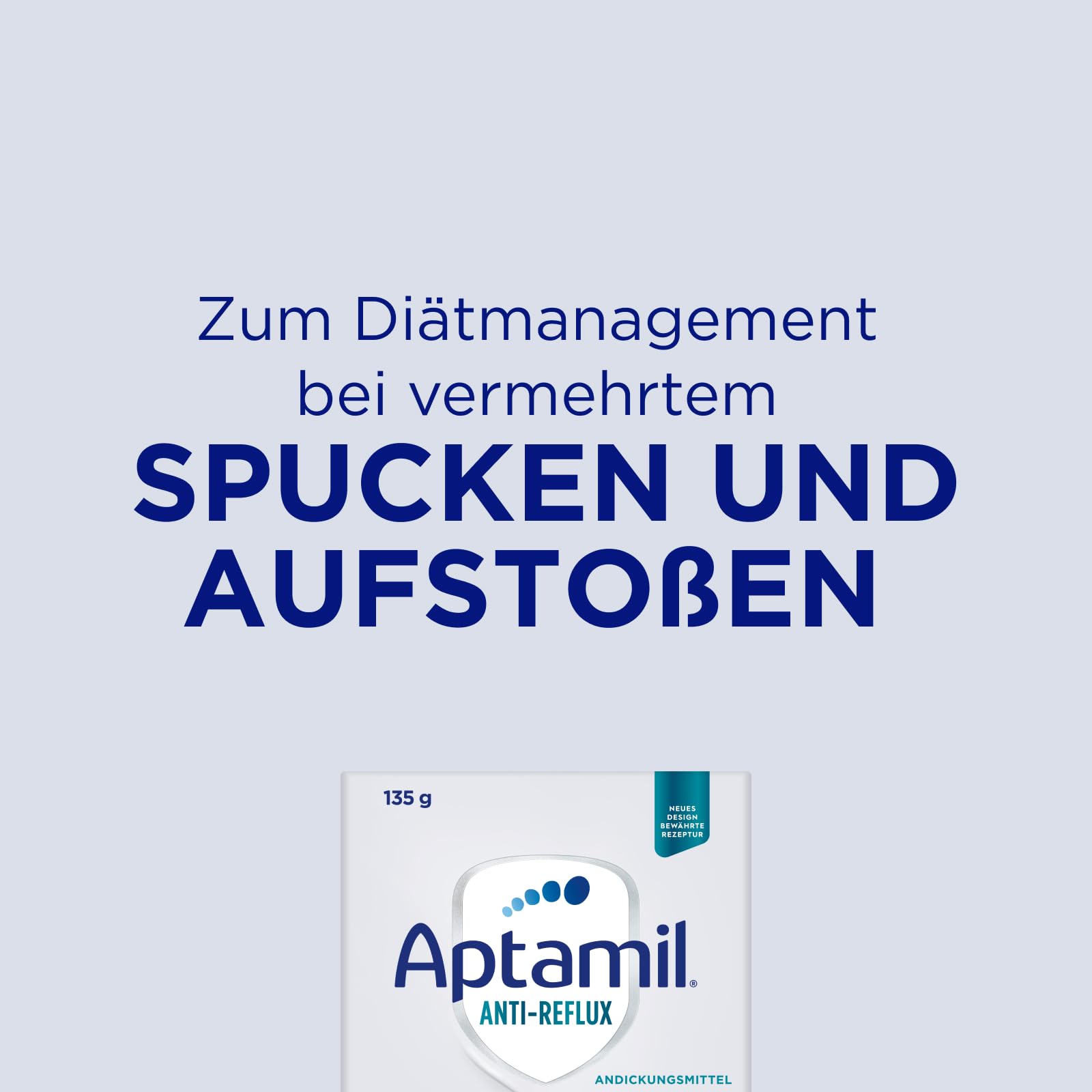 Aptamil Anti-Reflux - Komplettnahrung von Geburt an, Zum Diät Management, Bei Spucken und Aufstoßen, Babynahrung, Milchpulver, 6x 135 g