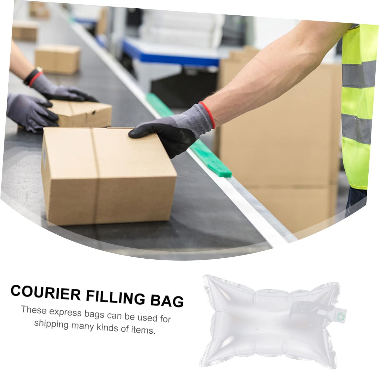 100pcs Practical Air Cushion Bag for Shipping Packing and Moving Lightweight Sturdy Recyclable Protective Wrap for Fragile Items