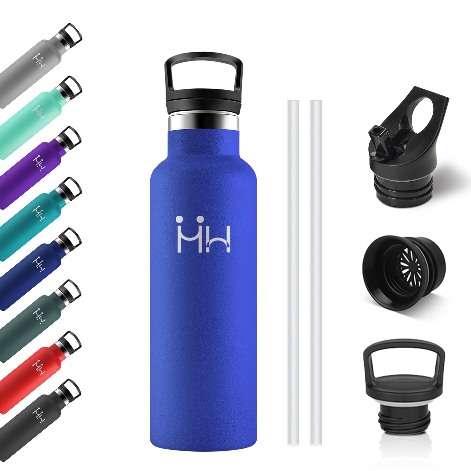 500ml Children's Thermal Bottle, Drinking Bottle with Straw, Double-Walled Thermal Bottle, Reusable, BPA Free & Leakage Free Thermos Bottle, Thermos for Offices, Travel, Camping, Cycling