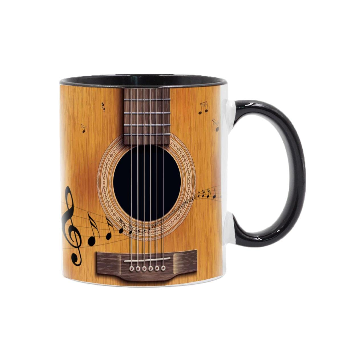 Large Coffee Mug, Classical Guitar Cello Mug 11oz Ceramic Coffee Mugs Travel Tea Cups Guitarist Cellist Gifts Mugs Tea Cup