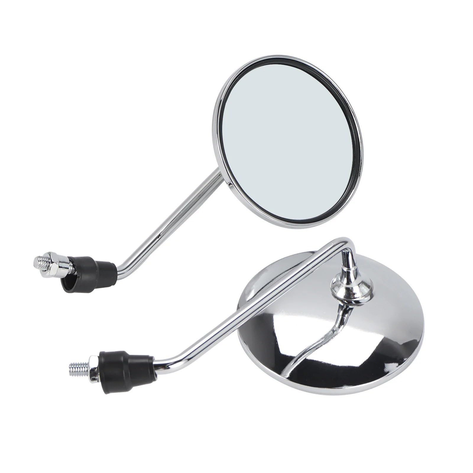 retroviseur guidon Rétroviseur De Moto 2 Pièces/paire Rétroviseurs De Vélo Électrique Rétroviseur Latéral De Cyclomoteur 8mm Rond