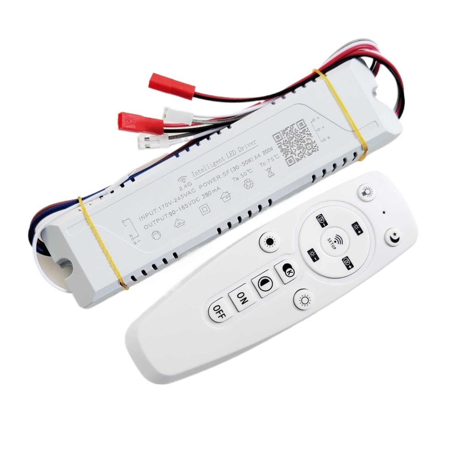 2.4G Intelligent LED driver APP remote control power supply dimming&color-changeable connect to LED tape 20W-240W (Color : (20-40W) X2 80W)