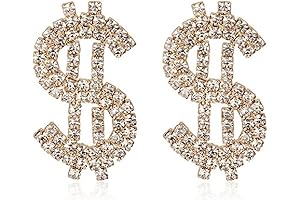 Money Sign Earrings Gold: The Epitome of Opulent Elegance and Glamorous Style