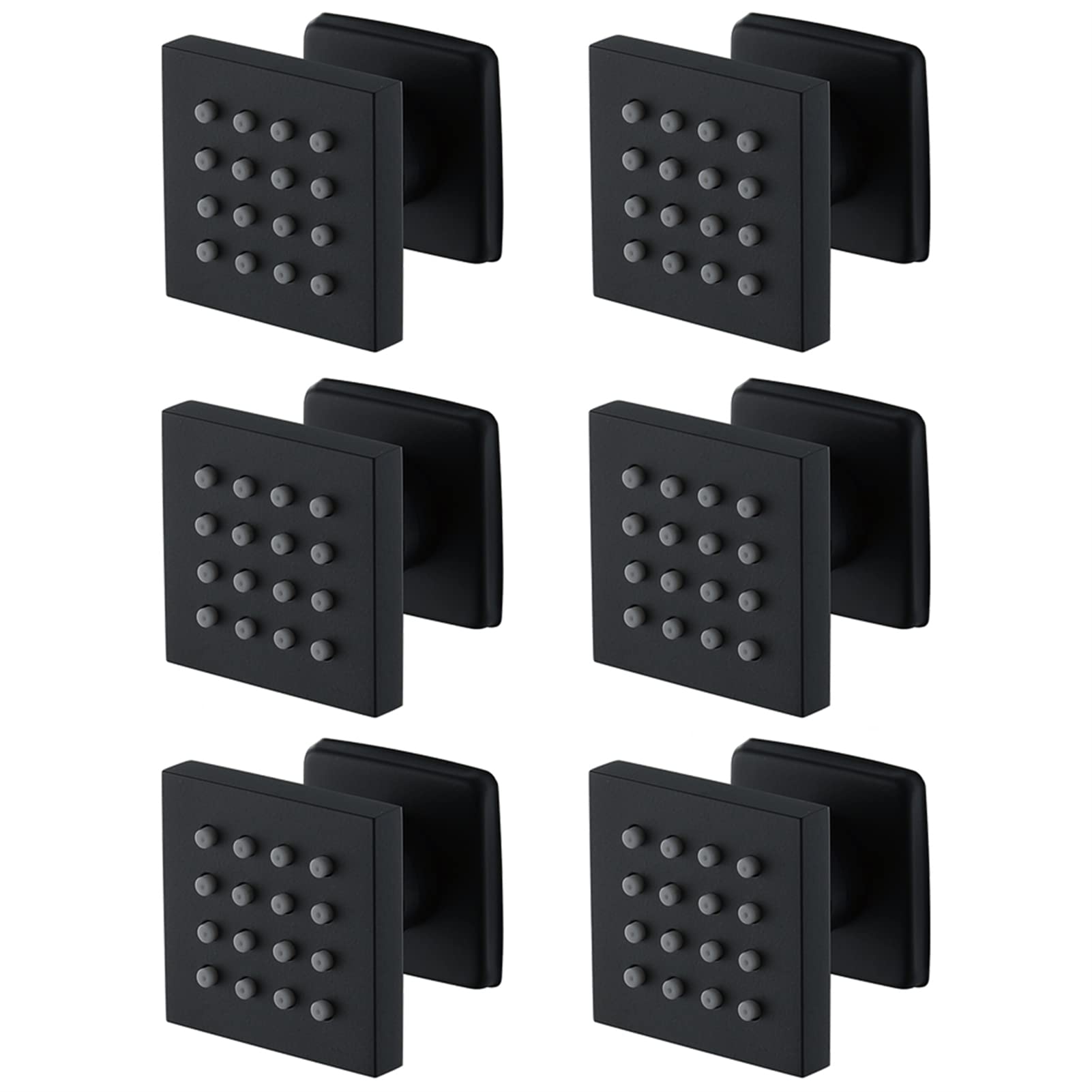 Kit pommeaux de douche noir mat pour rénovation salle de bain moderne