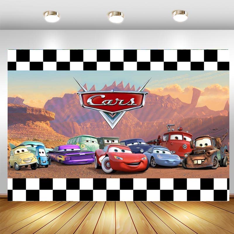 Amazon.co.jp: MJJLTディズニーカーズ写真撮影の背景白レンガの壁の