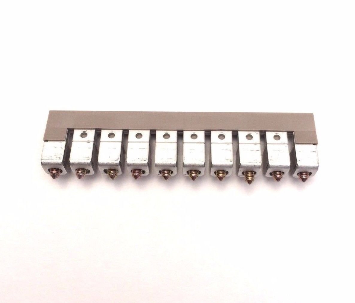 Dinkle DS6-10P DIN Rail Terminal Block Screw-Down Jumper for DK6 Ten Pole, Pack of 10