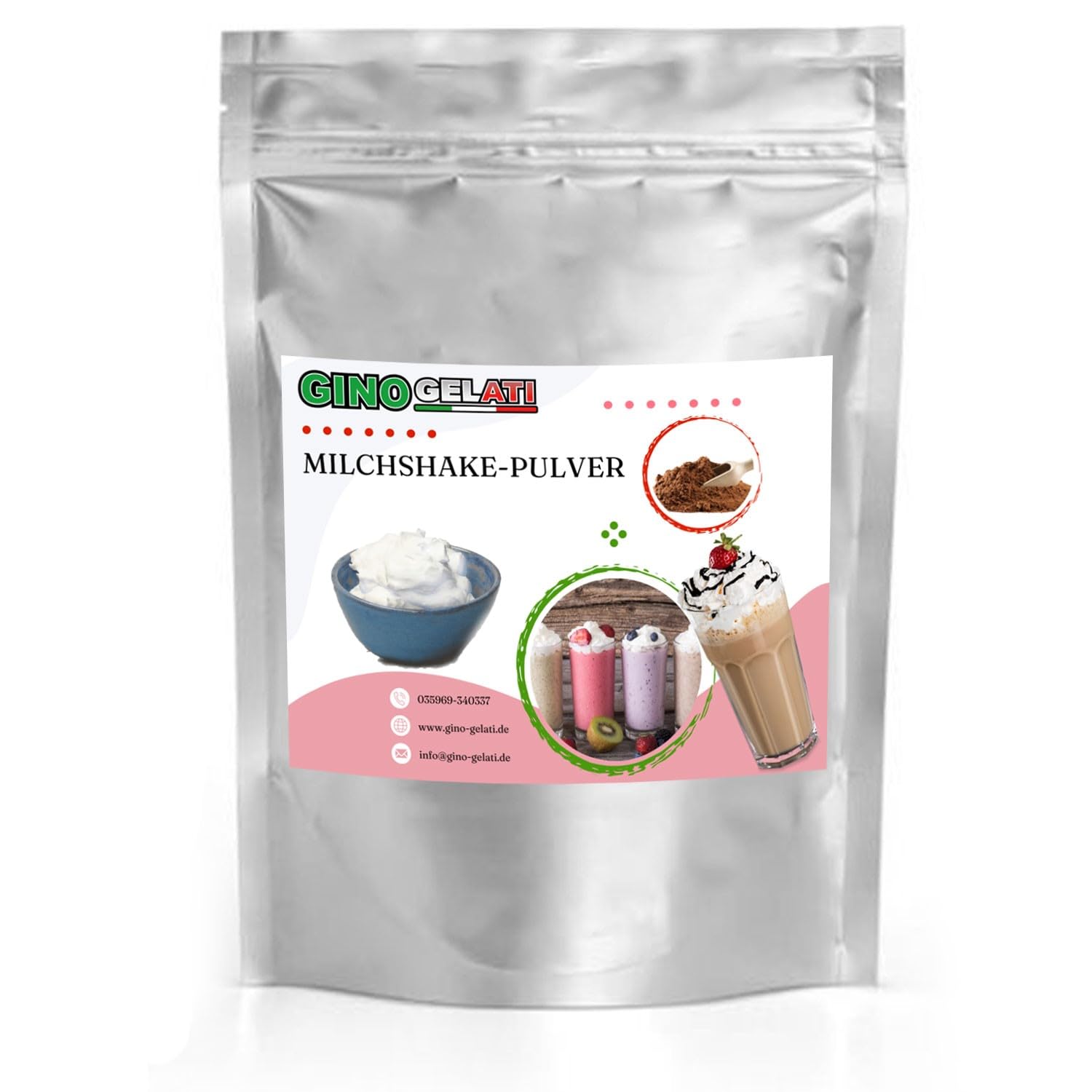 Gino Gelati Milchshake Pulver, verschiedene Geschmacksrichtungen, schnelle und einfache Zubereitung, für Gastronomie und private Küche geeignet, Made in Germany (10 Kg, Mascarpone)