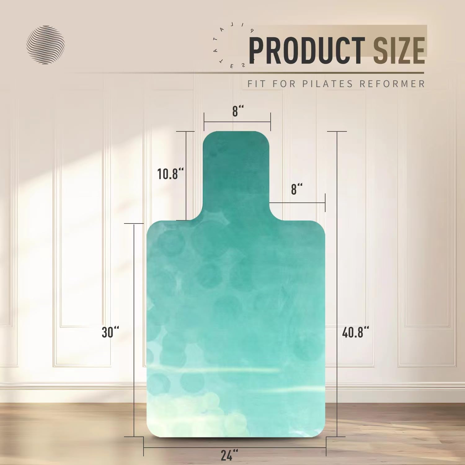 Non-Slip Pilates Reformer Mat, Microfiber Suede Mat, Reformer Accessories, Easy to Wash