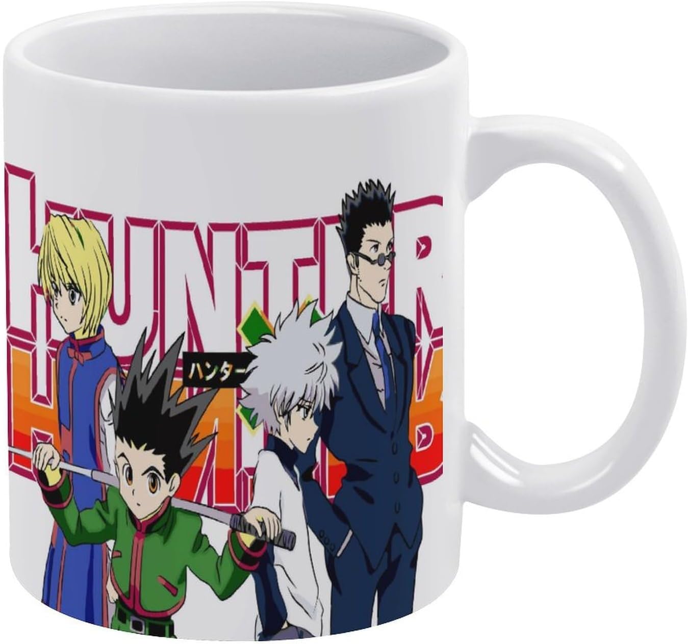 ハンター×ハンター マグカップ コップ 瀬戸物 セラミック 飲み物用 アニメ ゲーム 推し キャラ 誕生日 クリスマス プレゼント 記念品 ゲーム カフェ・オフィス・家用