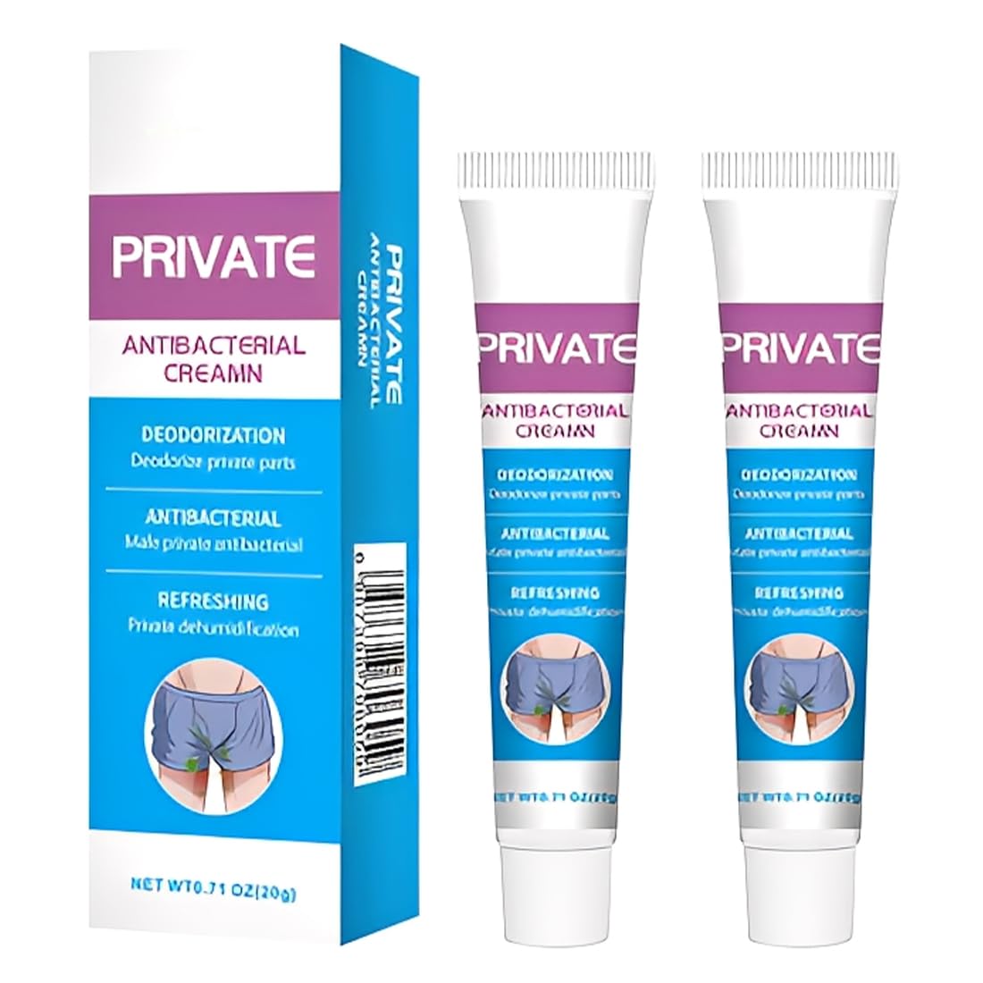 2 Stück Intim Pflegecreme für Männer, Herren Pflegecreme Intimbereich Pilz Creme, Herrencreme Penis Creme, Balanitis Juckreiz, Männer Intimpflegecreme, Salbe Gegen Juckreiz im Intimbereich(2)