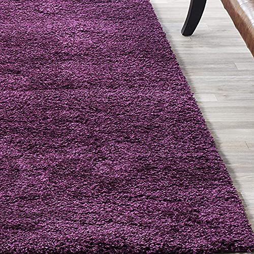 Image of SS Malik Handloom Soft Shaggy Rugs Fluffy Home Decorative Large Carpet for Living Room 2-inch Thick Carpet (2x3 Feet, Purple)
