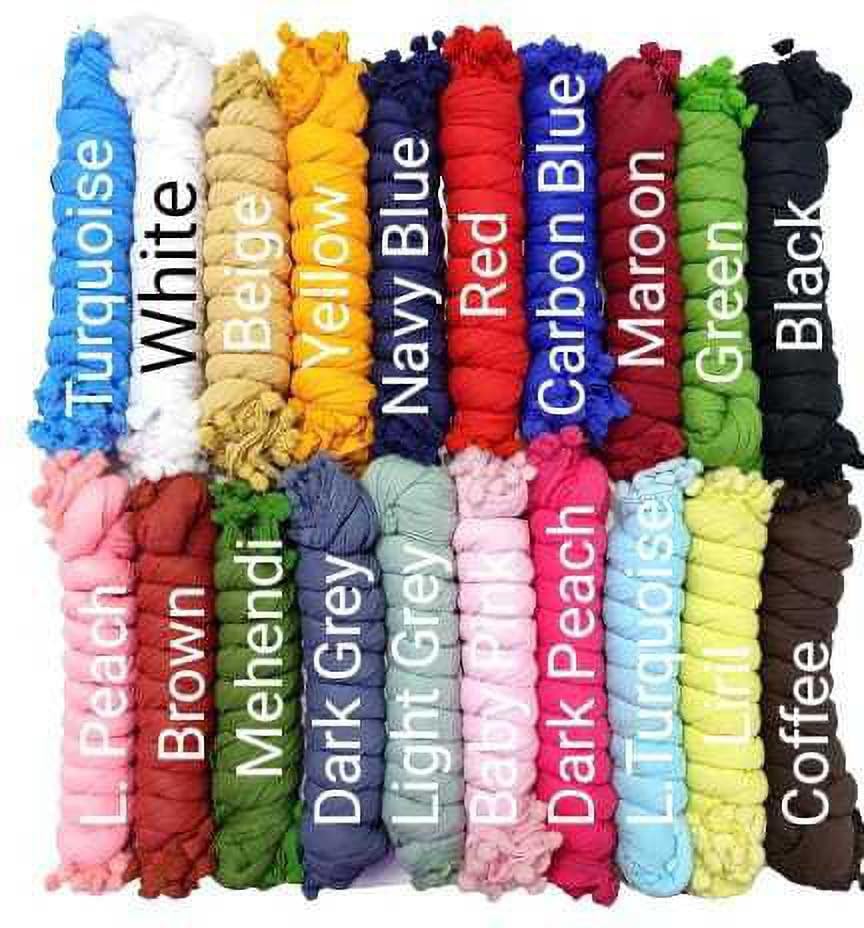 Nakoda Creation Cotton Blend Solid Women Dupatta (POMPOM PACK OF 20)-picture-21