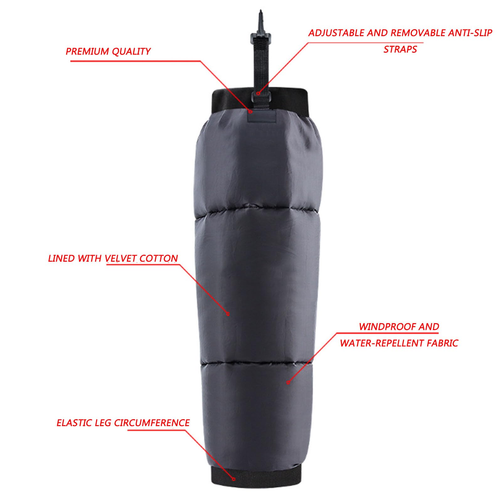 Ginocchiere per moto, For Corsa Pattinaggio Ciclismo Camminata 1 paio 50cm(6.125)