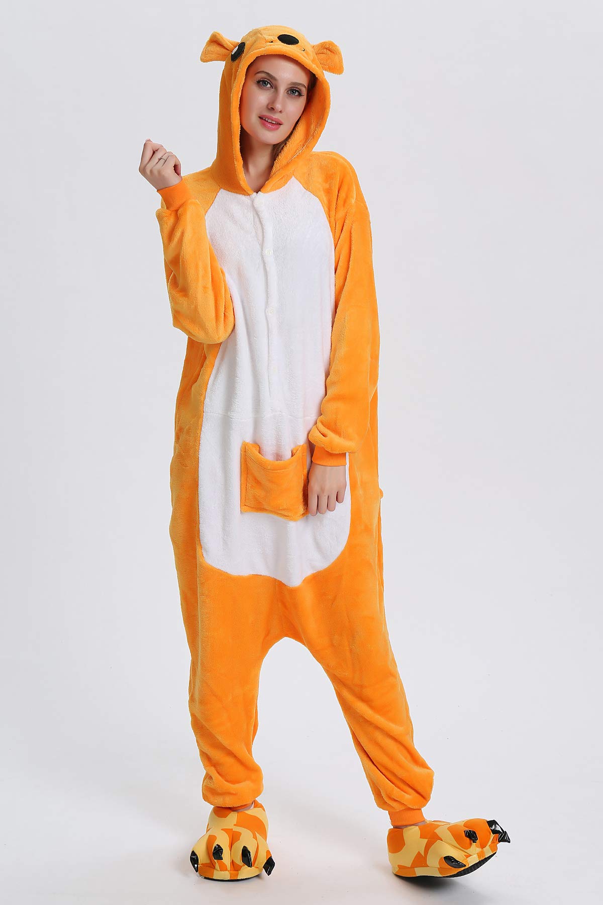 Monkey Kigurumi Flanela Jednorożec Piżamy Bielizna Nocna Kostium Onesie 3D Nowość Tygrys Kreskówka Zwierzę Cosplay Kostiumy Karnawał Halloween Boże Narodzenie Specjalistyczne ubrania dla