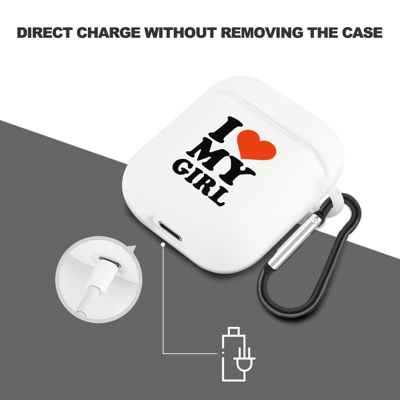 Amazon.com: I Love My Girl Earbuds Case Soft Shockproof Protective