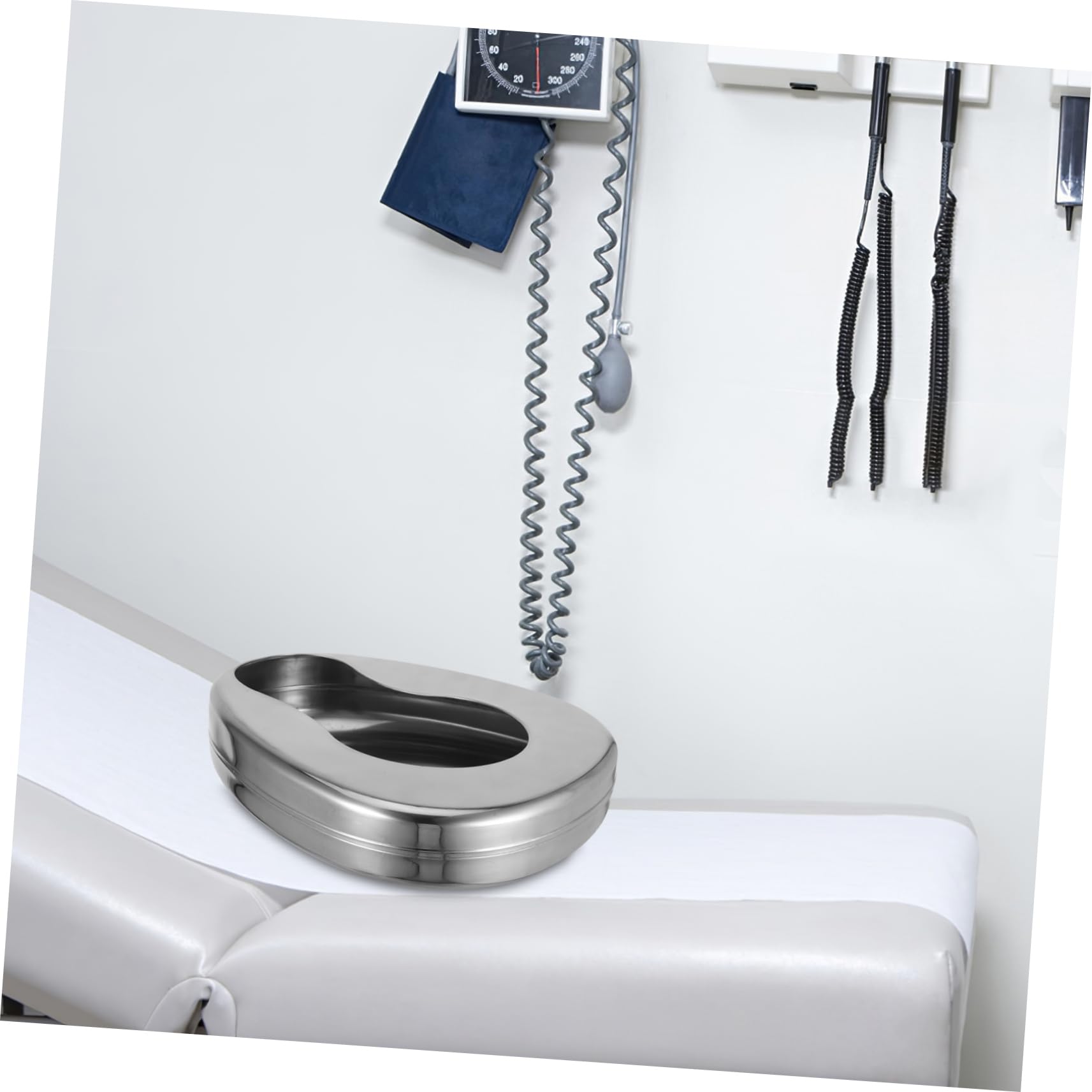 Padella Letto in Acciaio Inossidabile, Portatile, per Anziani | Uso Ospedaliero e Case, Design Ergonomico, Adatta a Pazienti Costretti Letto