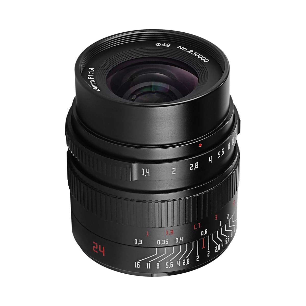 7artisans Obiettivo F1.4 24 mm APS-C Humanities Obiettivo con ampia apertura per fotocamere mirrorless per M43 Mount Cameras EPM1 EPL2 E-P1 E-M1 E-M5 E-M10IIl Pen-F G7 GH4 GH5 e More.