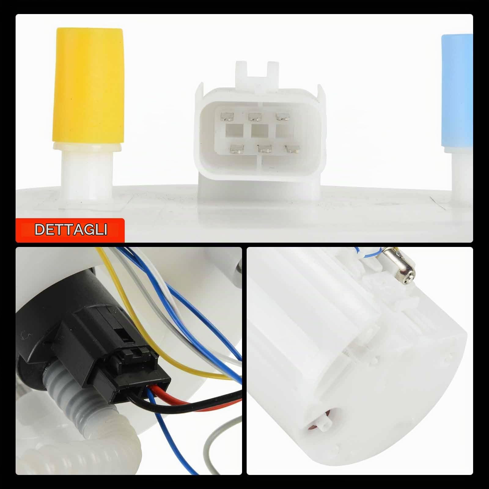 Frankberg Pompa del carburante pompa della benzina modulo dell'unità di | senza sensore di pressione, 7 pin, 77177, 96464637; Compatibile con: Matiz M200 M250,Spark