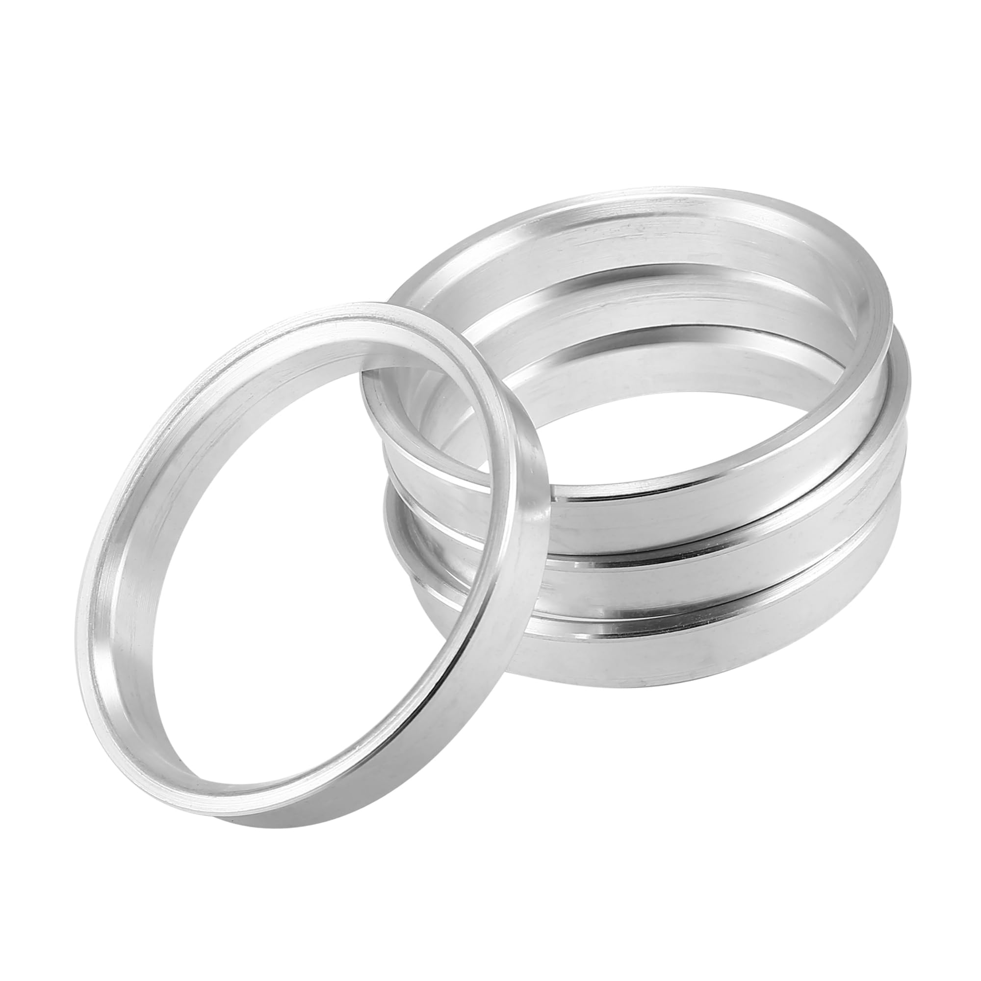 A ABSOPRO Anelli Centratori per Cerchi Auto Mozzo Ruota Diametro Esterno 63.4mm a Diametro Interno 57.1mm in Lega di Alluminio (Confezione da 4)