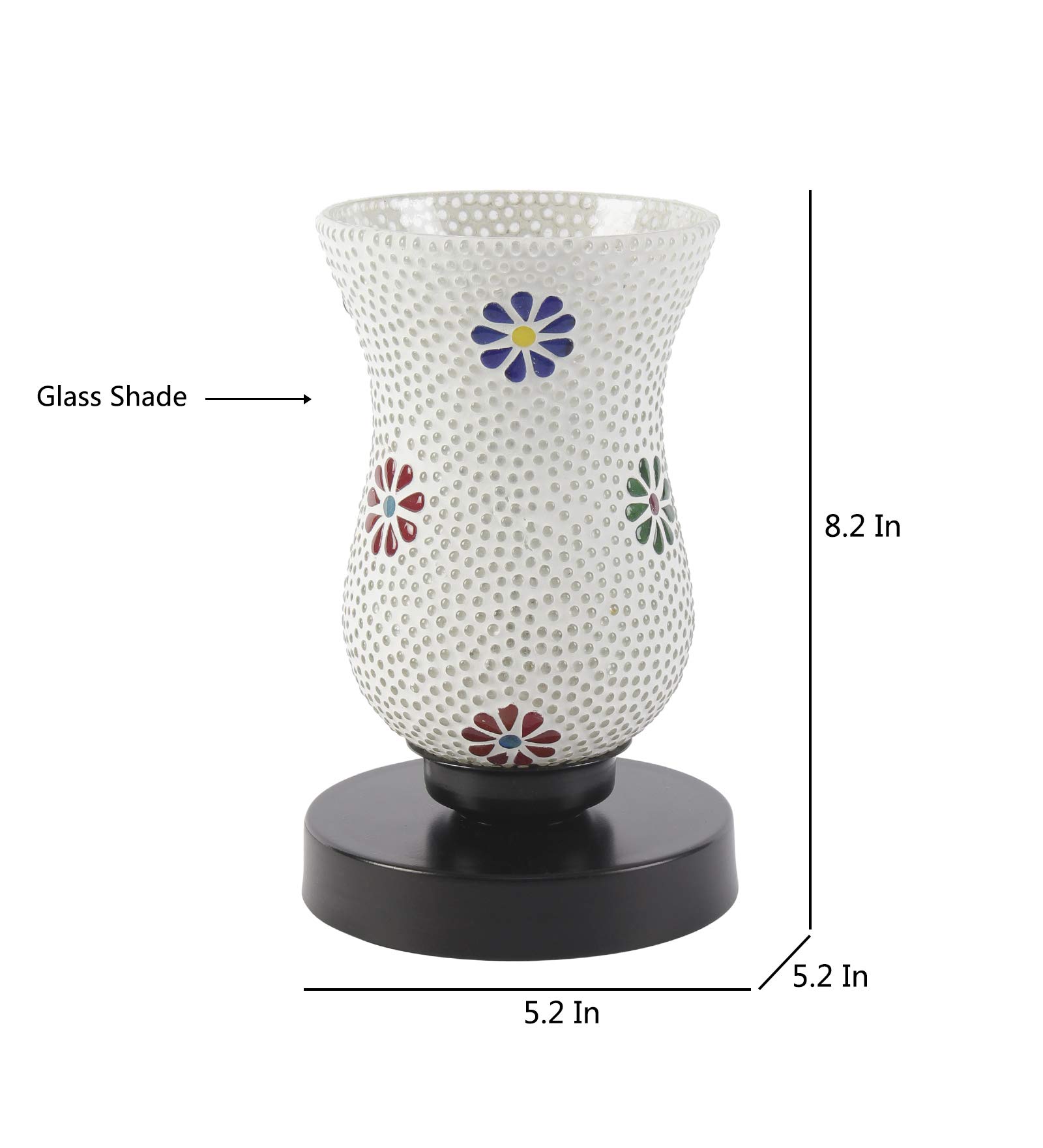 Devansh L207, Multicolor Mosaic Glas Table Lamp (Medium, Multicolor) - Image 6 thumbnail