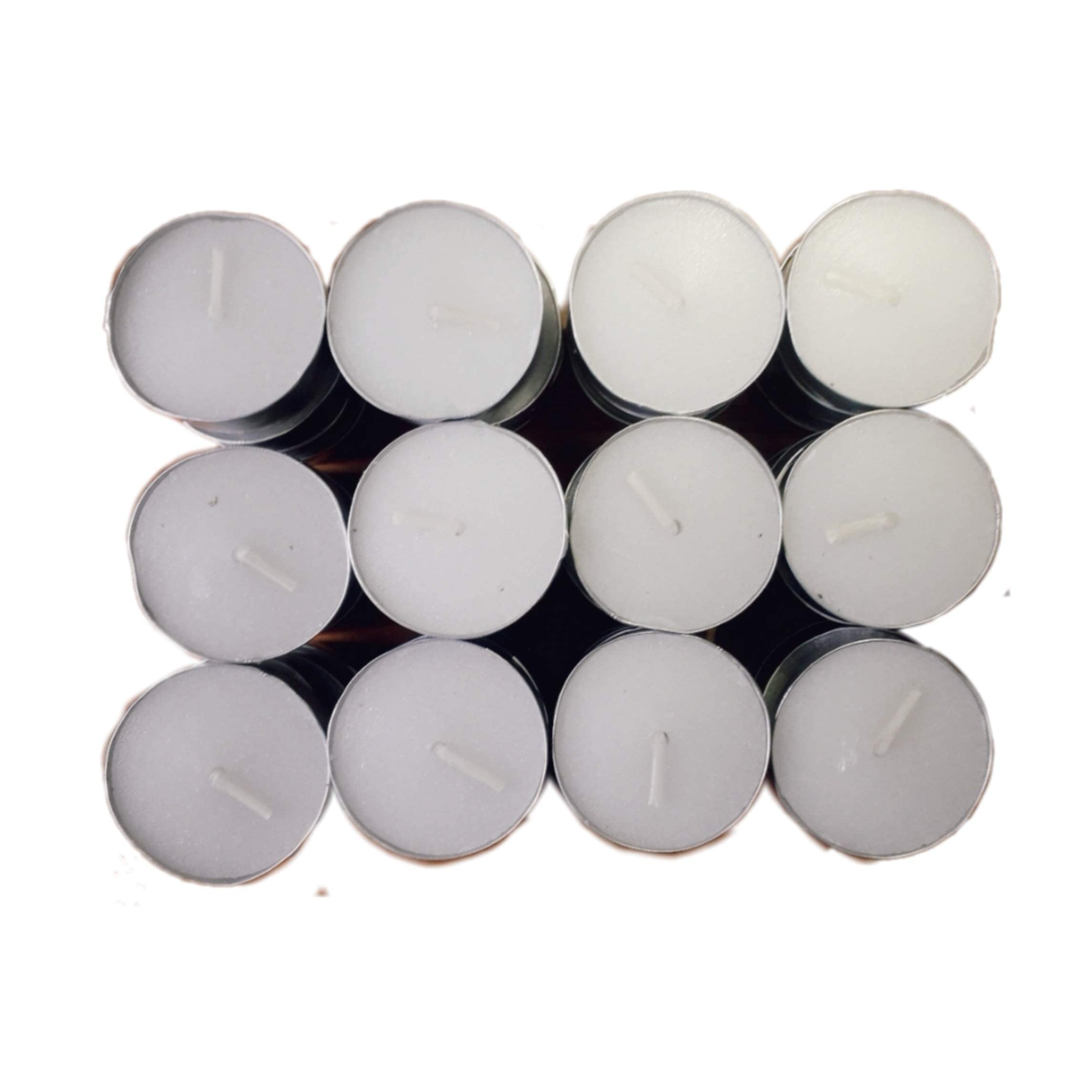 S N R GROUP -Smokeless Wax Tealight Candle with 4 Hours Burning time - Set of 20