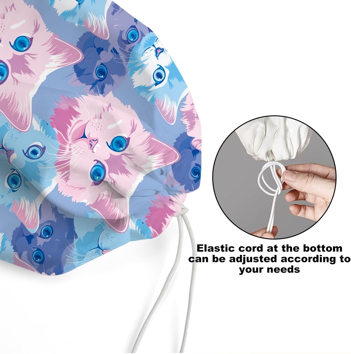 2Pcs Cat Plastic Bag Holder, Cat Lover Gifts Wall Mount Grocery Bag Holder image 4