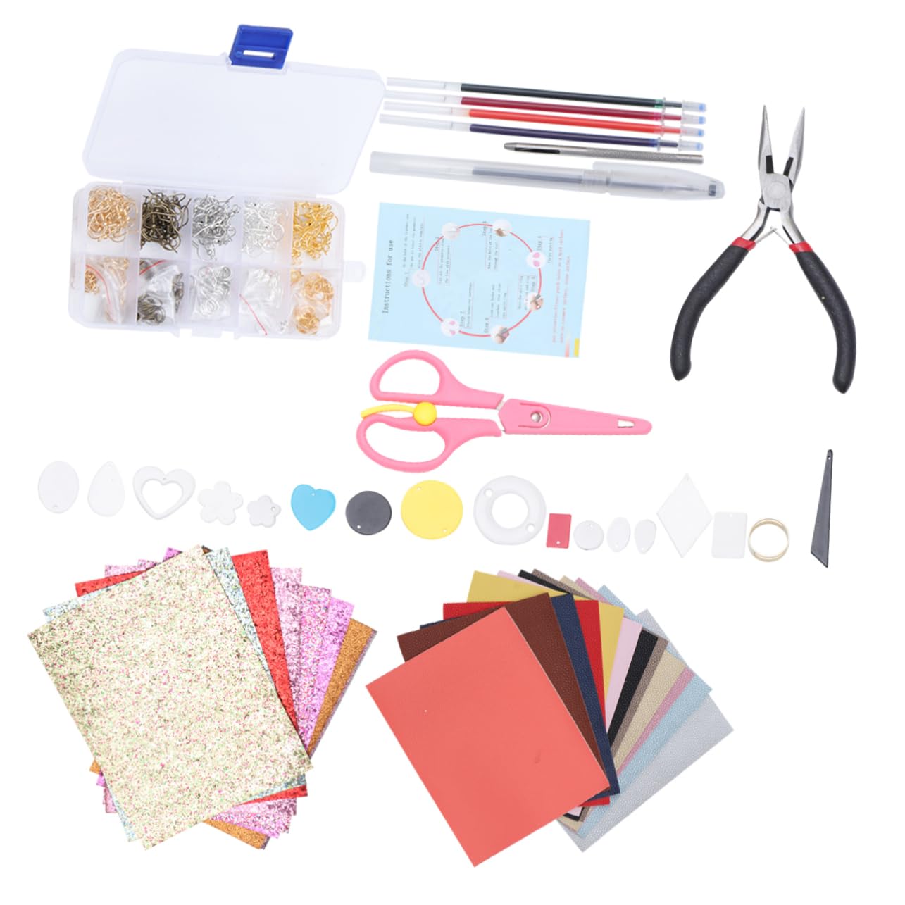 STOBOK Accesorios Para Hacer Aretes Kit De Herramientas Completo De Materiales Para Principiantes
