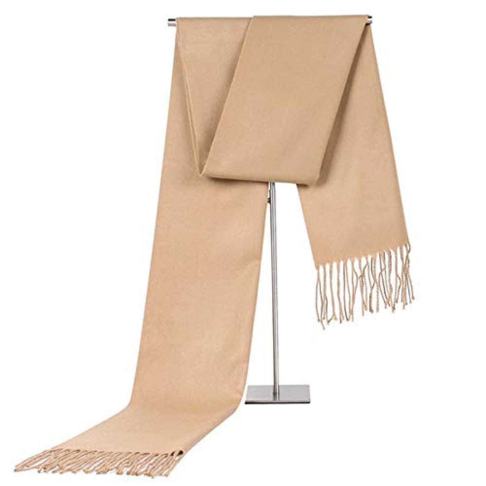 Sciarpa per Donna Uomo, Morbido Scialle Avvolge Sciarpe Calde di Lana E Scialle, Sciarpe Autunno Inverno Tinta Unita, C