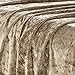 Fredsure Distressed Velvet Sheet Set, 4 Pieces Khaki King, Ultra Soft, Warm