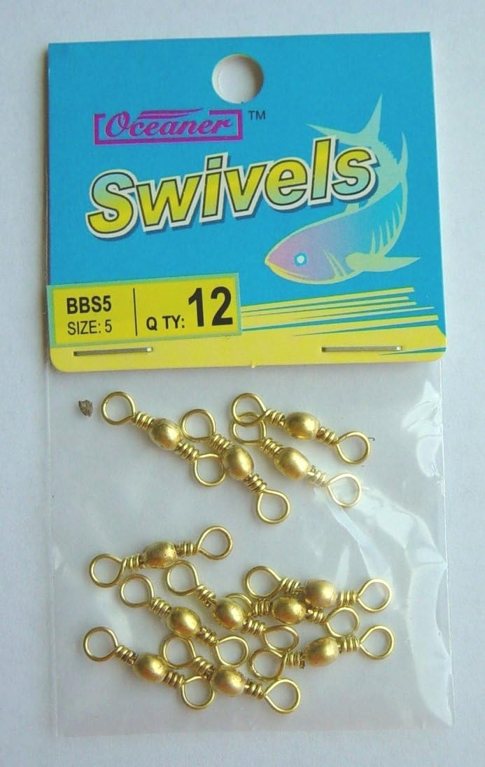 72 Pcs of Brass Barrel Swivel 5 Fishing Swivels And Snaps Sports & Outdoors