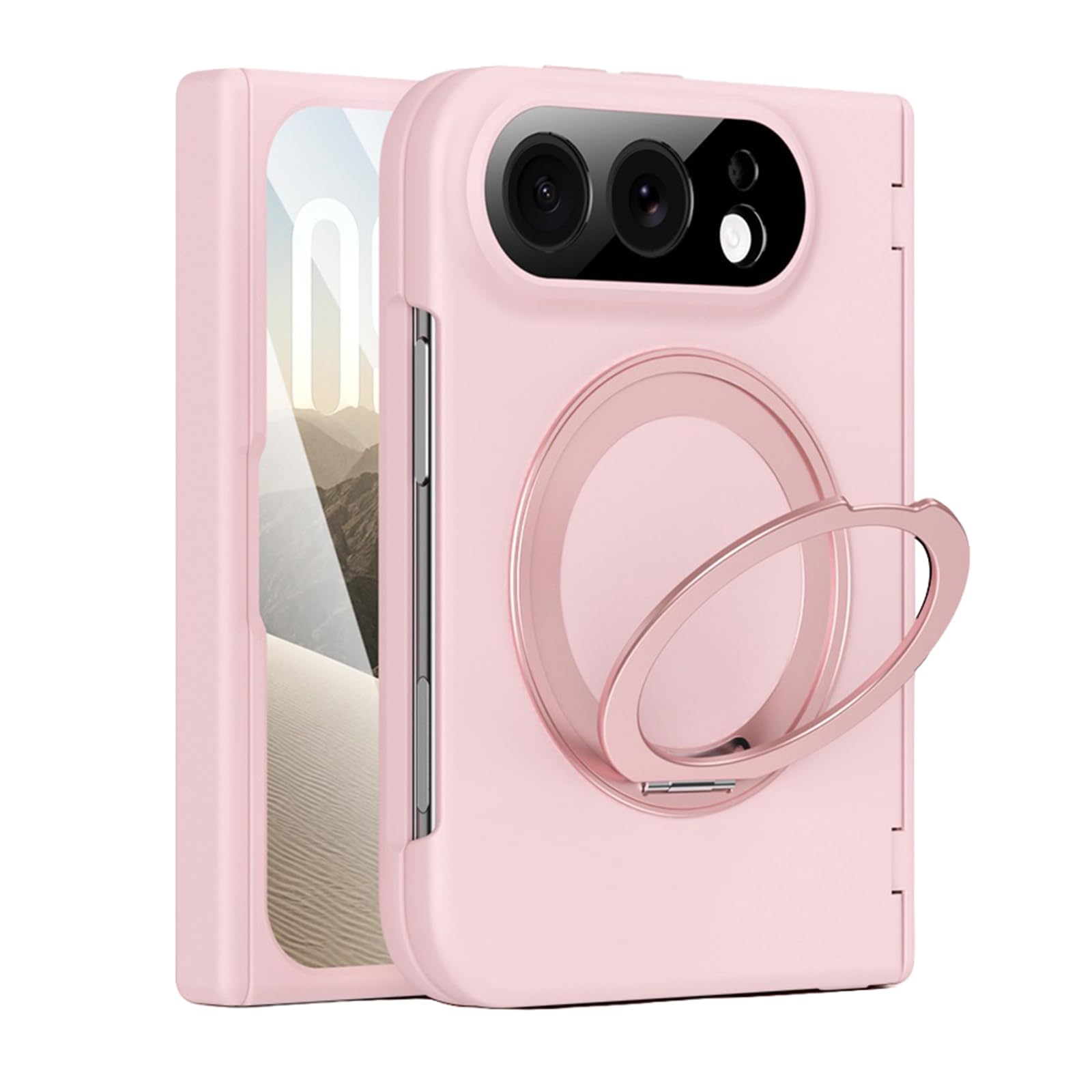 Magnetyczne etui na iPhone'a Duo, regulowany składany stojak ochrona całego