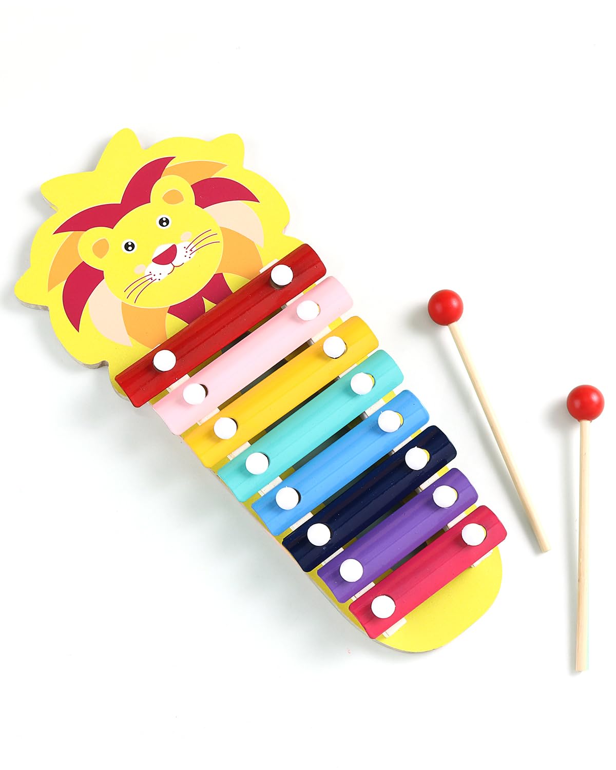 Play Nation Premium Wooden Lion Xylophone with 8 Notes & 2 Mallet | First Musical Instrument for Toddlers & Kids | Multicolor | BIS Certified | 12+ Months (B0C2D7QYKL) Amazon Price History, Amazon Price Tracker