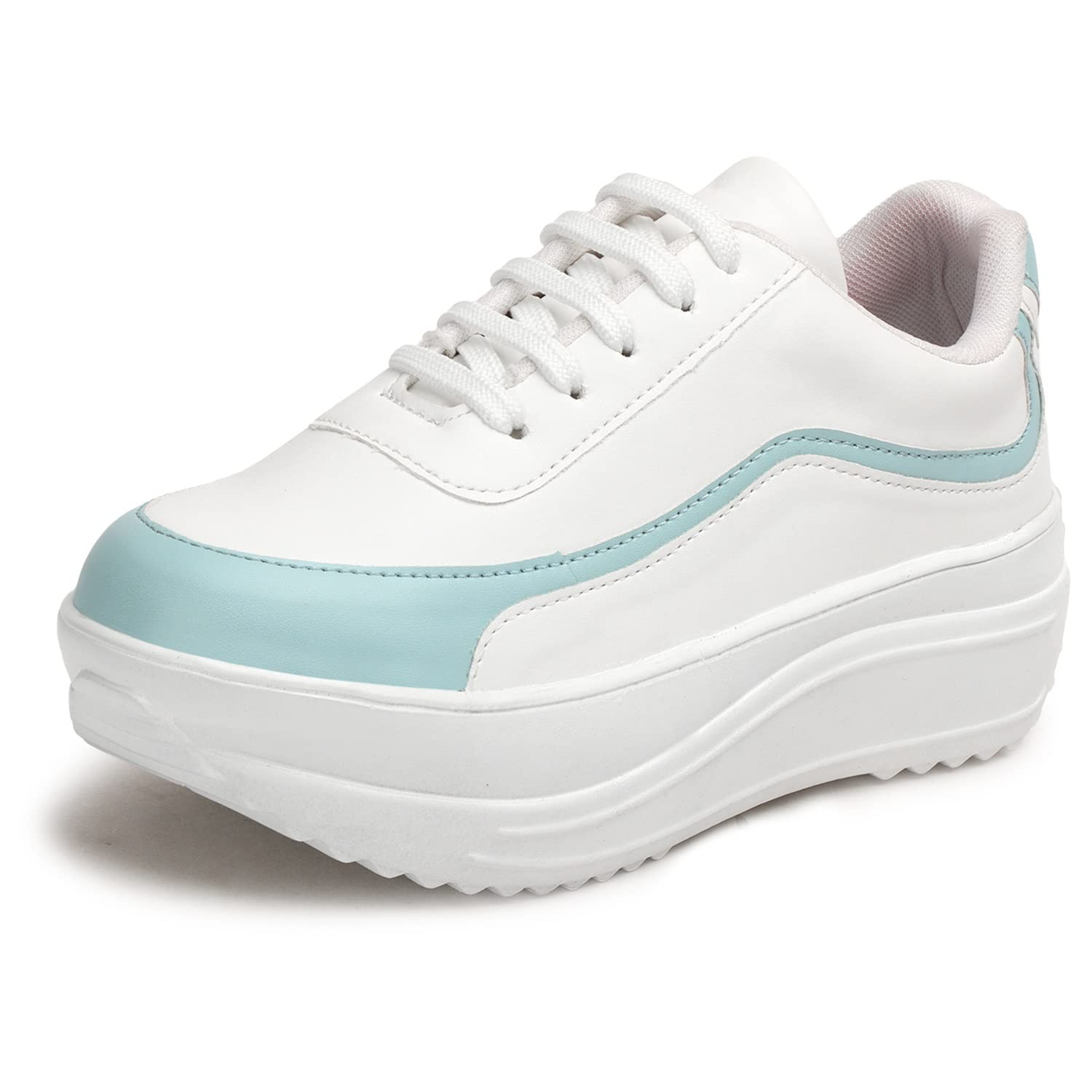 lensbury Women's Shoes for Walking Gym Training, Casual, Sports, Slip-On, Lightweight Lace up Athletics Slipon Running Sneaker for Ladies and Girls LBCNV4501-picture-45