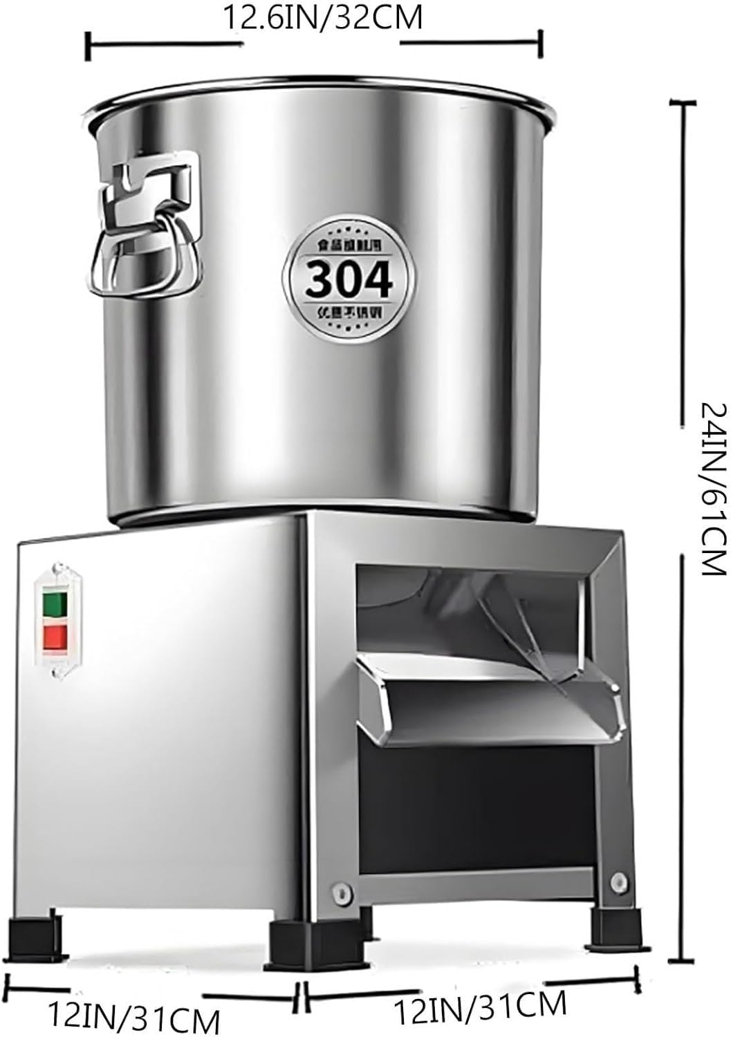 Transformateur d'alimentation pour volaille en acier inoxydable robuste, polyvalent pour les fermes et l'élevage, facile à nettoyer et à entretenir