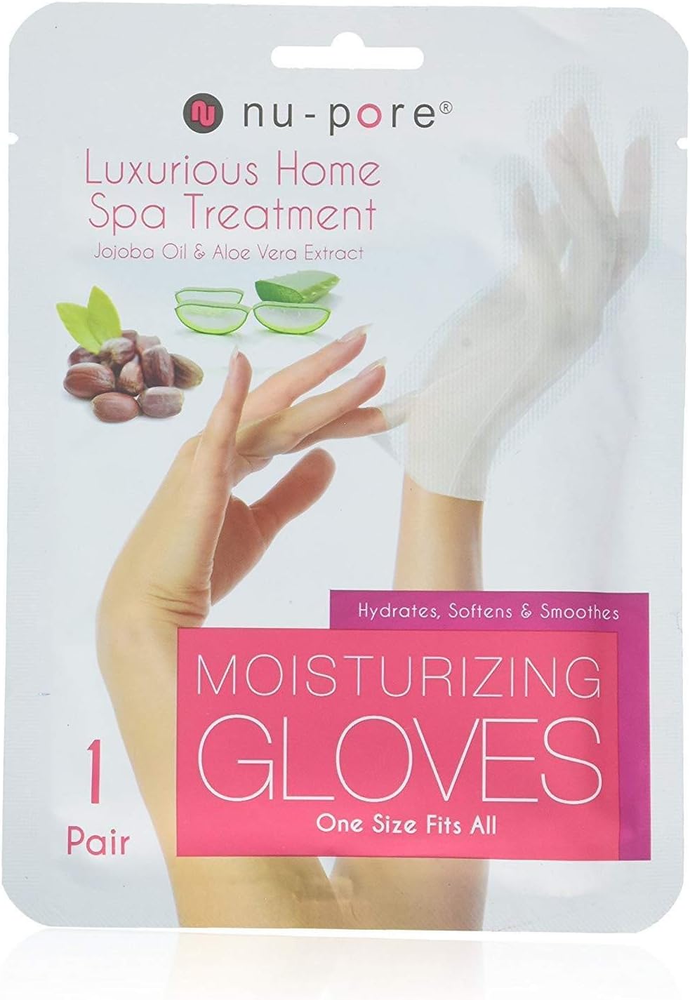 Nu-Pore Moisturizing Gloves, 1 Pair