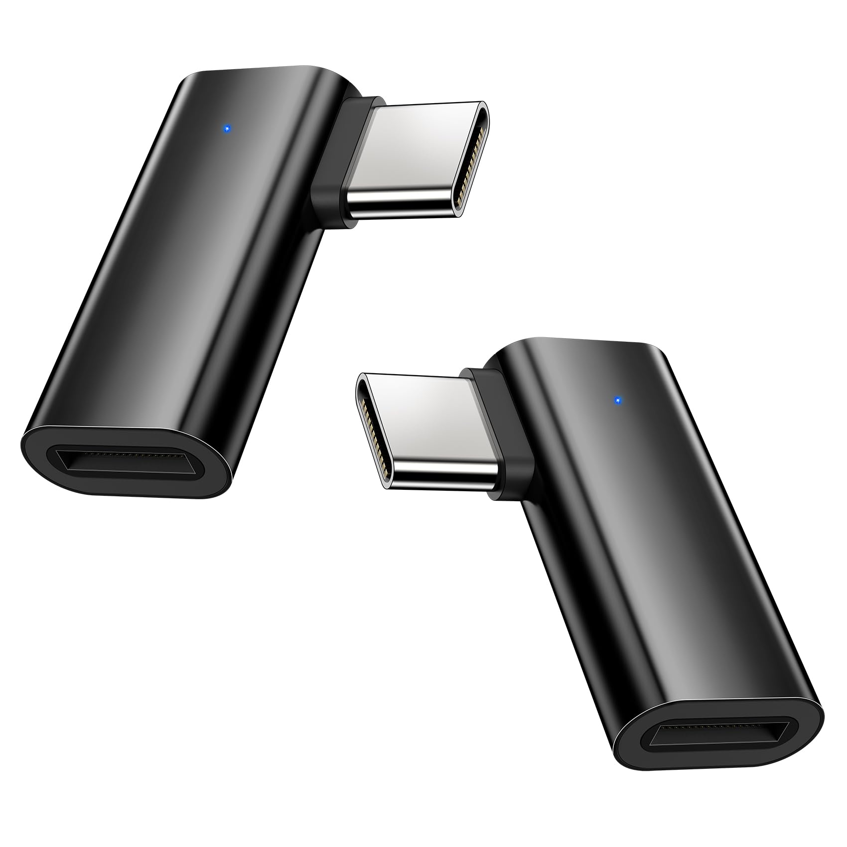 xiwxi 2Pack 90 Degree Lightning to USB C Charger Converter for iPhone 15/15Pro/15 Pro Max Plus,Samsung S24 S23,iPad Air,27W PD Fast Charging&Data Transfer,Type C Devices,Not Audio/OTG/PS/2 Cables