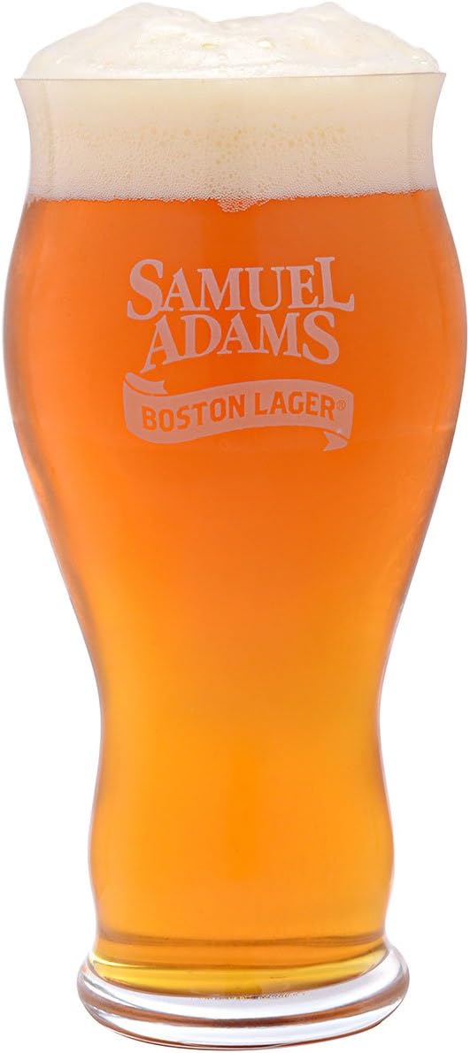 Spiegelau Classics Sam Adams Boston Lager Beer Glasses – (Clear, Set of 4)