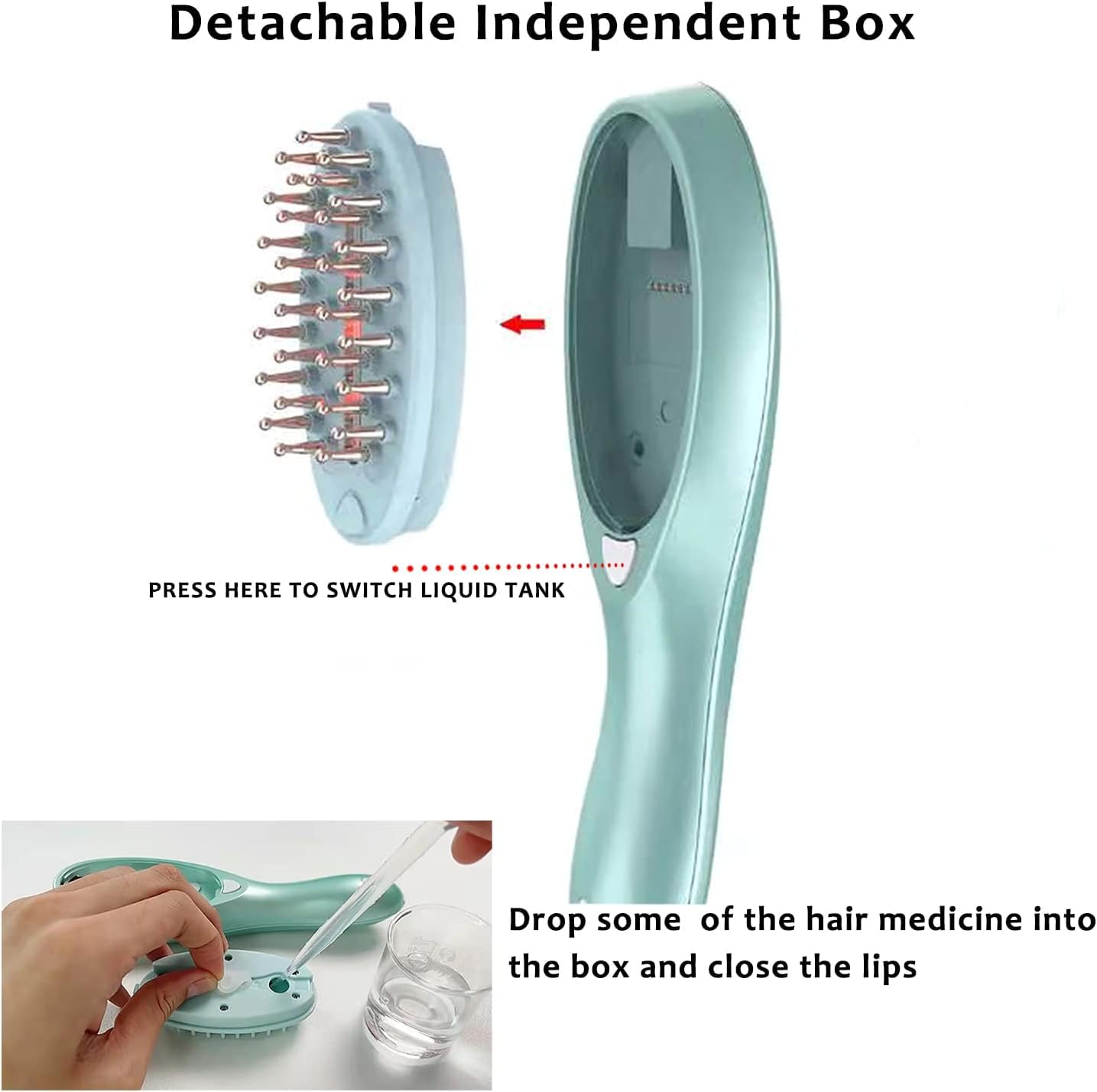 Peine Láser Eléctrico para el Crecimiento del Cabello Peine de Masaje con RF EMS Tratamiento Infrarrojo para el crecimiento del cabello Elitzia ETSR2011B ...