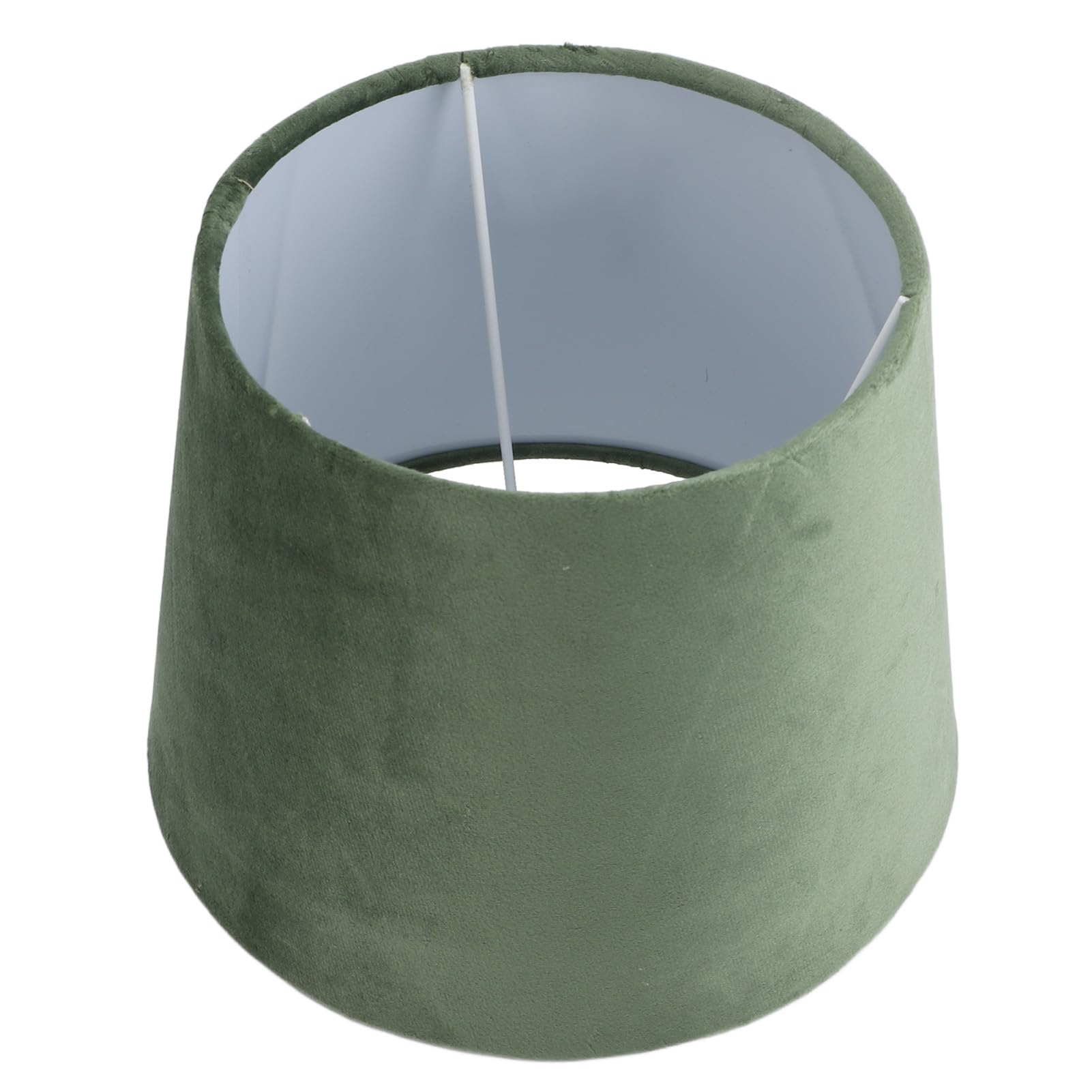 Abat-jour en Tissu E27 E14 à Double Usage, Haut de 16cm, Diamètre Supérieur de 16.5cm, Abat-jour de Lampe de Table Fait à la Main, Facile à Installer pour la Maison (Vert OD)