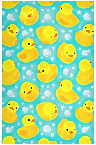 Patrón de patos de goma amarillos, toalla de cocina de 28 x 18 pulgadas, toallas de cocina absorbentes para decoración de cocina
