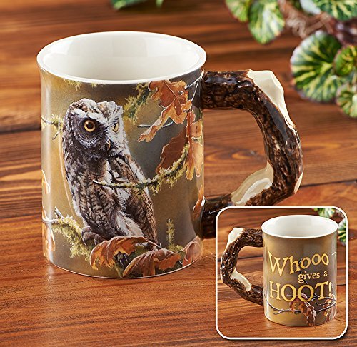 Who Gives a Hoot Owl Sculpted Coffee Mug by Susan Bourdet by Wild Wings