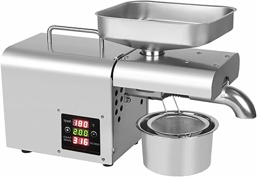 Miniatura 3 de Máquina automática de prensa de aceite, extractor eléctrico de aceite esencial, máquina exprimidora de aceite de acero inoxidable, prensa de aceite